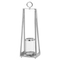 Ohlson Silver Large Pyramid Tea Light lantern Accessories Hill Interiors 