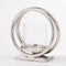 Ohlson Silver Large Twin loop Candle Holder Accessories Hill Interiors 