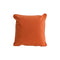 Orange Velvet Cushion 40x40cm Accessories Hill Interiors 