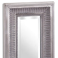 Oscar Slimline Antique Silver Full Length Mirror Mirrors Hill Interiors 