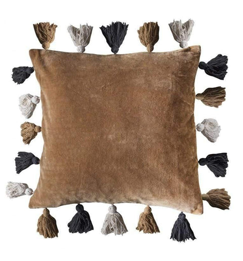 Ottovallo Tassel Cushion Camel Accessories Regency Studio 