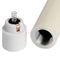 Pair Of Cream Luxe Flickering Flame LED Wax Dinner Candles Accessories Hill Interiors 