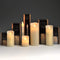 Pair Of Cream Luxe Flickering Flame LED Wax Dinner Candles Accessories Hill Interiors 
