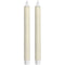 Pair Of Cream Luxe Flickering Flame LED Wax Dinner Candles Accessories Hill Interiors 