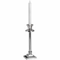 Pair Of White Luxe Flickering Flame LED Wax Dinner Candles Accessories Hill Interiors 
