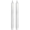 Pair Of White Luxe Flickering Flame LED Wax Dinner Candles Accessories Hill Interiors 