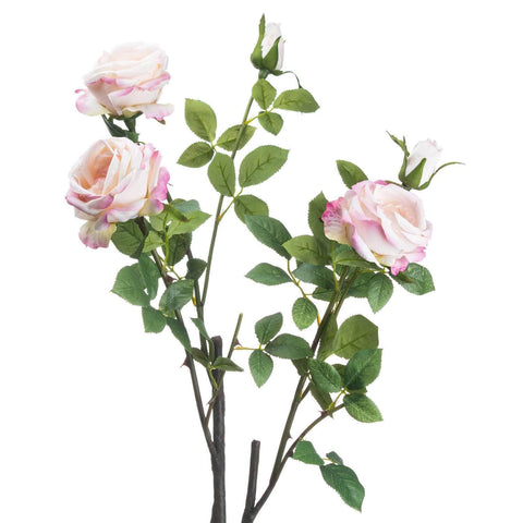 Pale Pink Garden Rose Spray Accessories Hill Interiors 