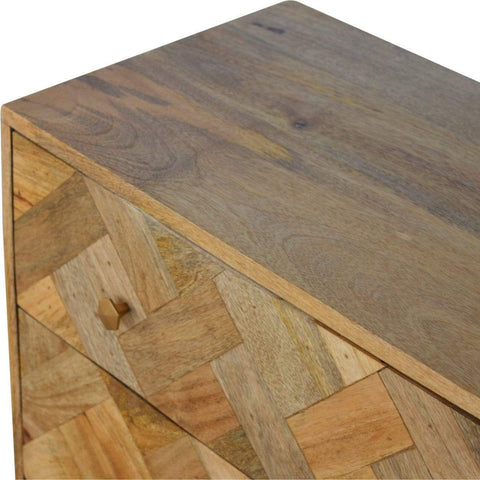 Patchwork Pattern Chest Sleeping Artisan Furniture 