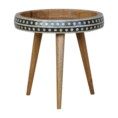 Pattterned Nordic Style End Table Living Artisan Furniture 