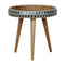 Pattterned Nordic Style End Table Living Artisan Furniture 