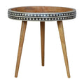 Pattterned Nordic Style End Table Living Artisan Furniture 
