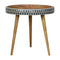 Pattterned Nordic Style End Table Living Artisan Furniture 