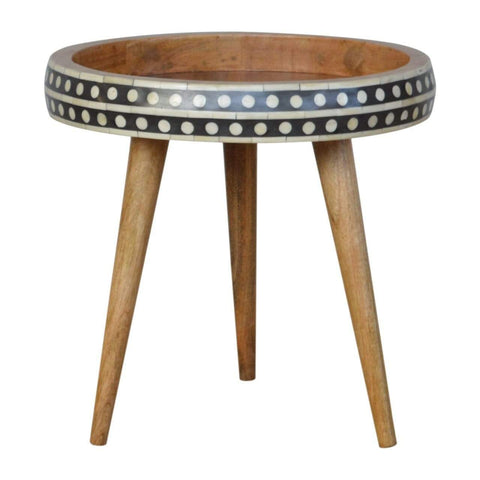 Pattterned Nordic Style End Table Living Artisan Furniture 