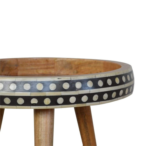 Pattterned Nordic Style End Table Living Artisan Furniture 