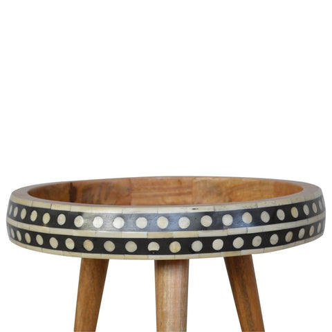 Pattterned Nordic Style End Table Living Artisan Furniture 