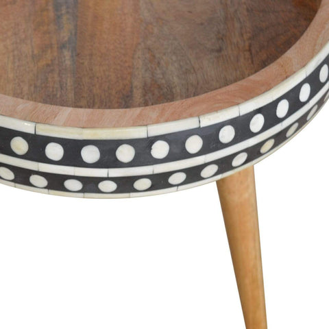 Pattterned Nordic Style End Table Living Artisan Furniture 