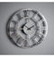 Pavia Large Wall Clock Polished Aluminium Accessories Regency Studio 