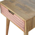 Perforated Copper Bedside Sleeping Artisan Furniture 