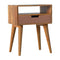 Perforated Copper Bedside with Open Slot Sleeping Artisan Furniture 