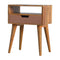Perforated Copper Bedside with Open Slot Sleeping Artisan Furniture 