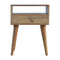 Perforated Copper Bedside with Open Slot Sleeping Artisan Furniture 