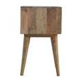 Perforated Copper Bedside with Open Slot Sleeping Artisan Furniture 