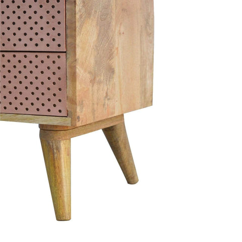 Perforated Copper Media Unit Living Artisan Furniture 