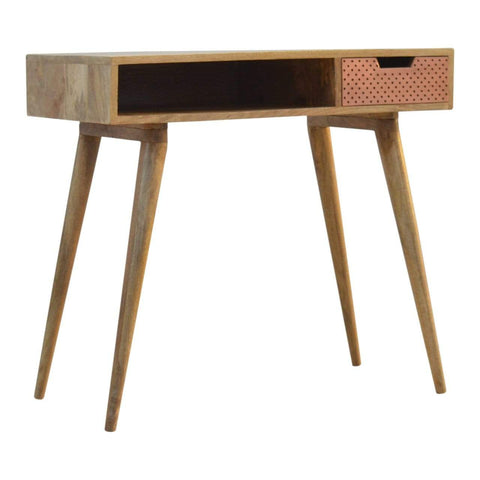 Perforated Copper Writing Desk Living Artisan Furniture 