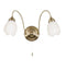 Petal 2 Wall Light Antique Brass Lighting Regency Studio 