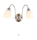 Petal 2 Wall Light Satin Chrome Lighting Regency Studio 