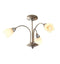 Petal 3 Ceiling Lamp Satin Chrome Lighting Regency Studio 