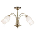 Petal 5 Ceiling Lamp Antique Brass Lighting Regency Studio 