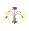 Petal 5 Ceiling Lamp Satin Chrome Lighting Regency Studio 