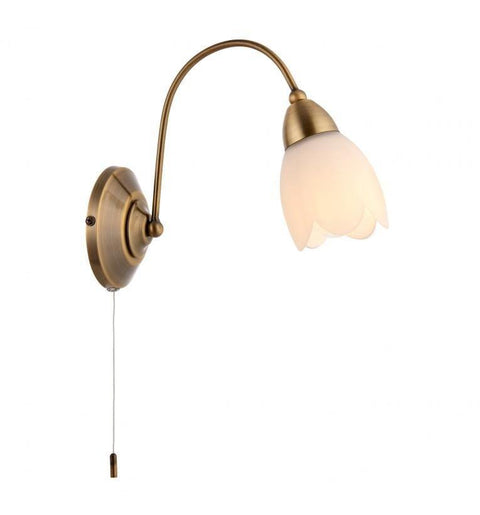 Petal Wall Light Antique Brass Lighting Regency Studio 