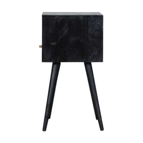 Petite Ash Black Finish Bedside Sleeping Artisan Furniture 