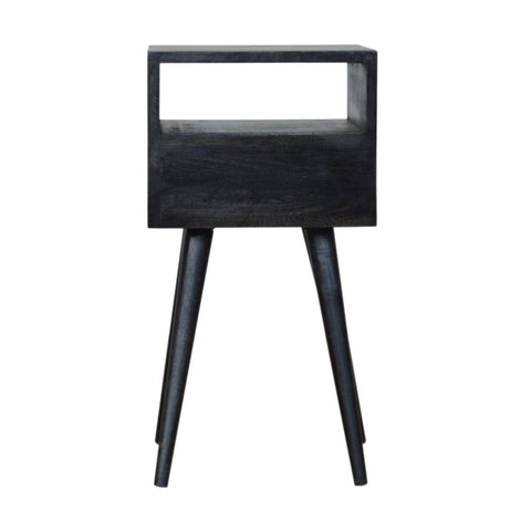 Petite Ash Black Finish Bedside Sleeping Artisan Furniture 