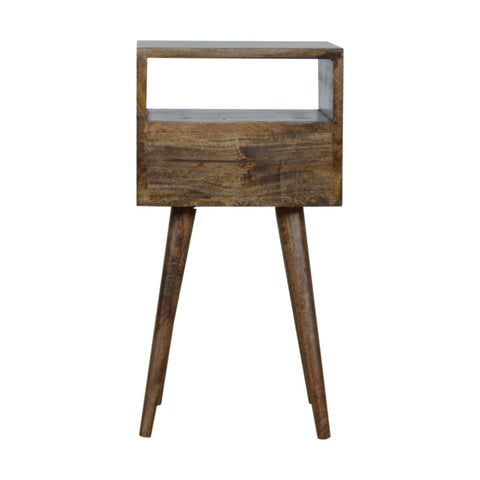 Petite Grey Washed Finish Bedside Sleeping Artisan Furniture 