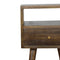 Petite Grey Washed Finish Bedside Sleeping Artisan Furniture 