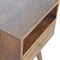 Petite Light Walnut Finish Bedside Sleeping Artisan Furniture 