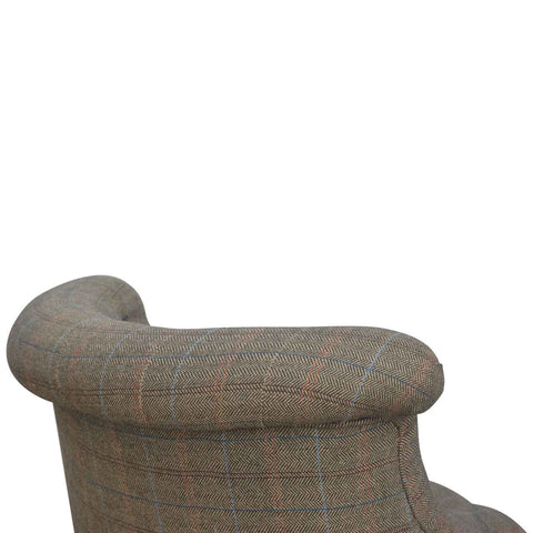 Petite Multi Tweed Accent Chair Living Artisan Furniture 