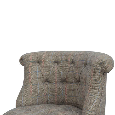 Petite Multi Tweed Accent Chair Living Artisan Furniture 