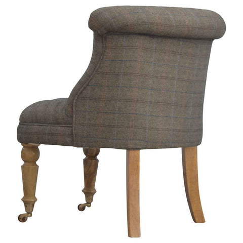 Petite Multi Tweed Accent Chair Living Artisan Furniture 