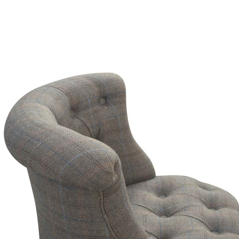 Petite Multi Tweed Accent Chair Living Artisan Furniture 