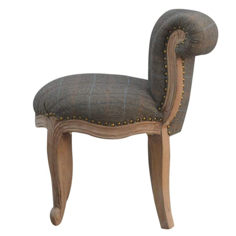 Petite Multi Tweed French Chair Living Artisan Furniture 