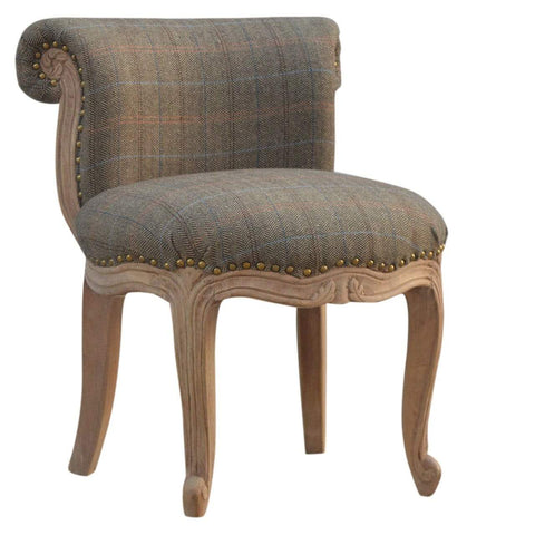 Petite Multi Tweed French Chair Living Artisan Furniture 