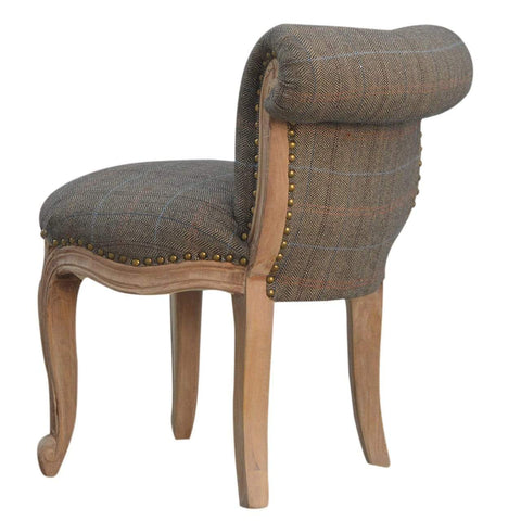 Petite Multi Tweed French Chair Living Artisan Furniture 