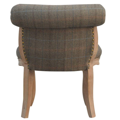 Petite Multi Tweed French Chair Living Artisan Furniture 
