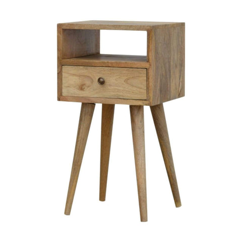 Petite Oak-ish Bedside Sleeping Artisan Furniture 