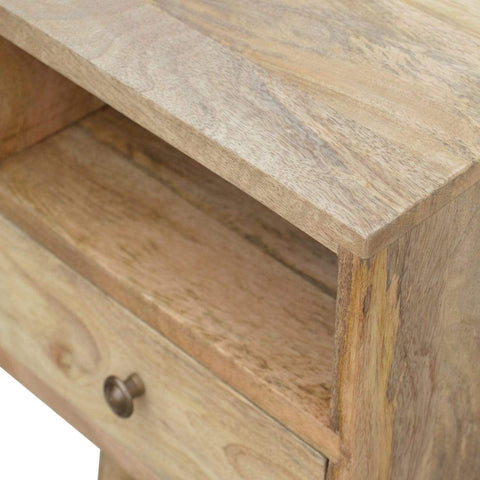 Petite Oak-ish Bedside Sleeping Artisan Furniture 