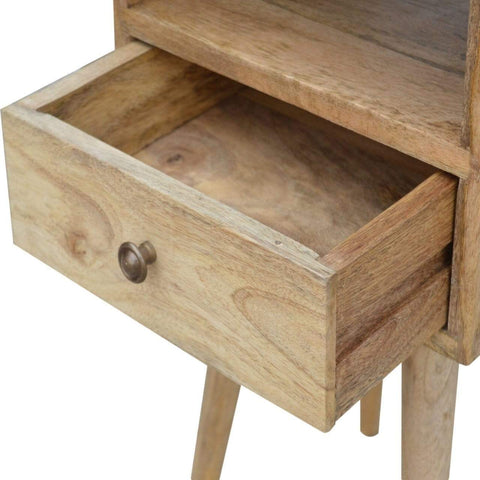 Petite Oak-ish Bedside Sleeping Artisan Furniture 